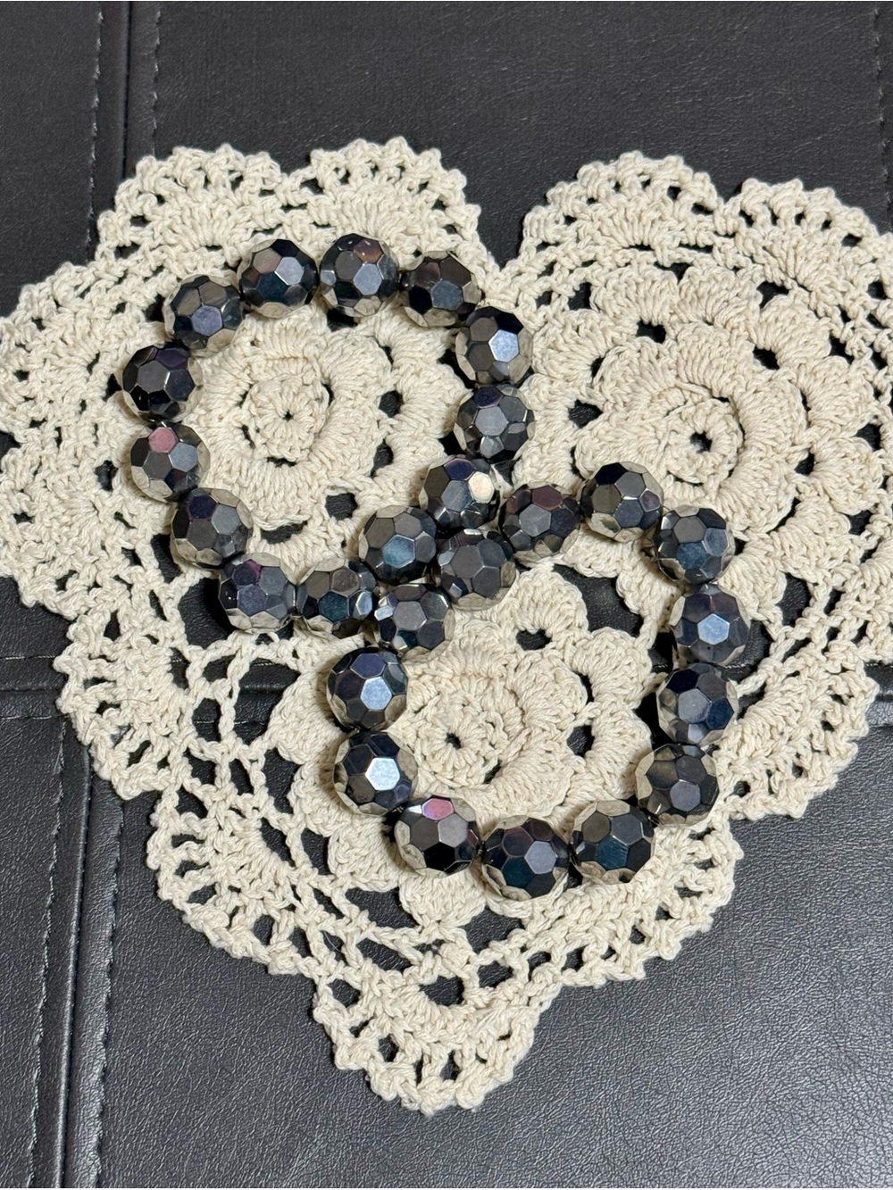 Faceted Silver Bead Stretch Bracelets - Women Jewelry